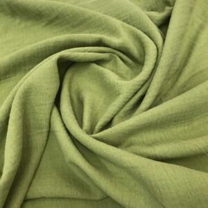 Forest Green Baby Soft Crinkle Cotton Muslin Fabric