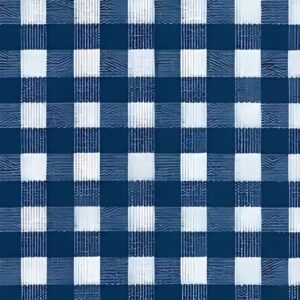 Gingham Blue Oilcloth