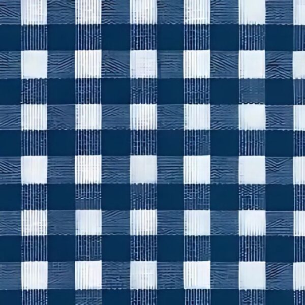 Gingham Blue Oilcloth