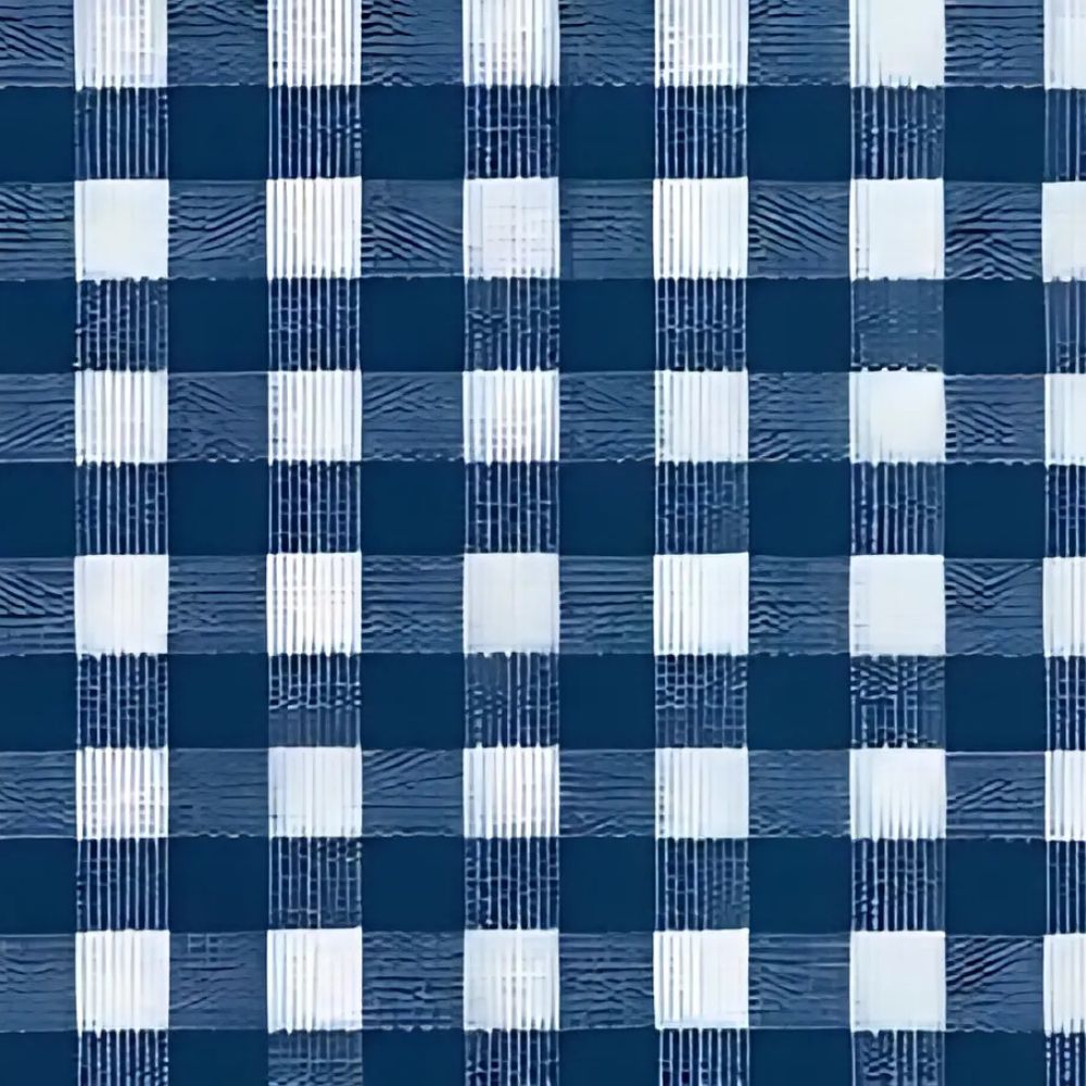 Gingham Blue Oilcloth