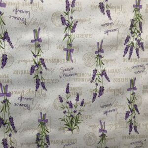 Lovely Lavender Printed Oilcloth