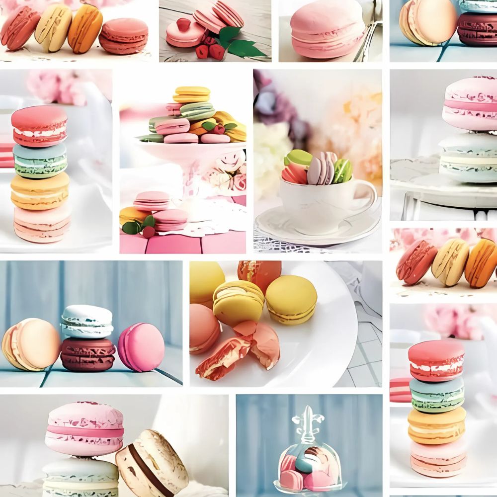 Macaroons Printed Oilcloth