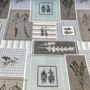 Mixed Herbs Printed Oilcloth