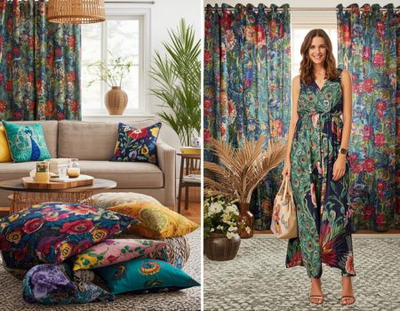 Peacock Bold Printed Cotton
