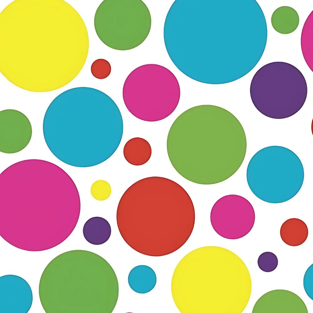 Polka Multi Printed Oilcloth