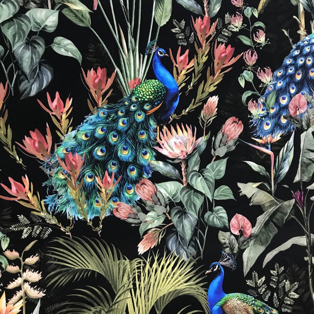Show Off Peacock Cotton Bold Print Fabric