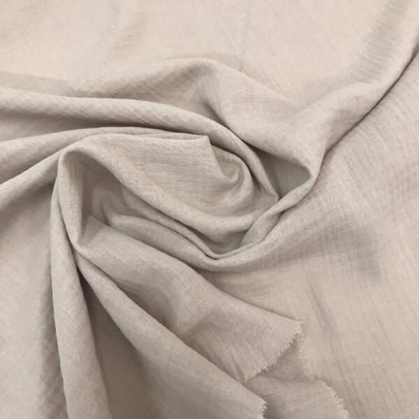 Silver Baby Soft Crinkle Cotton Muslin Fabric