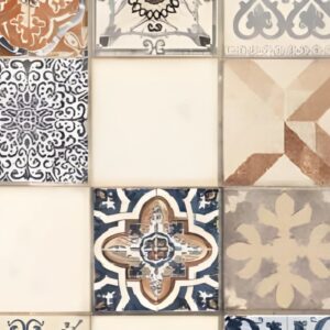 Turkish Tile Natural Oilcloth