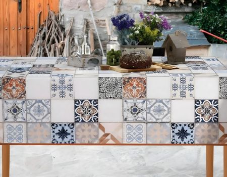 Turkish Tiles Oilcloth