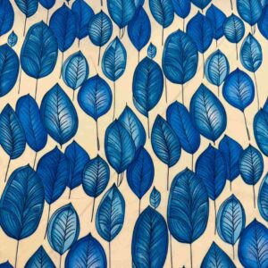 BLUE LEAF PRINTED VISCOSE