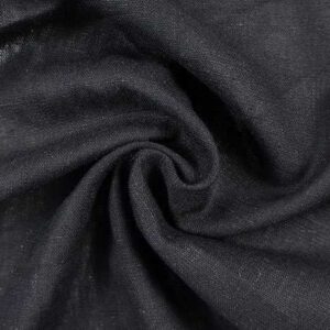Black Linen Slub