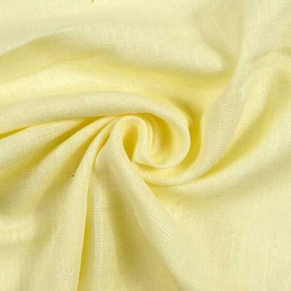 Transparent Yellow Linen Slub
