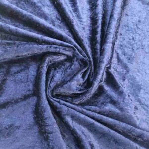 CRUSHED VELOUR - NAVY BLUE