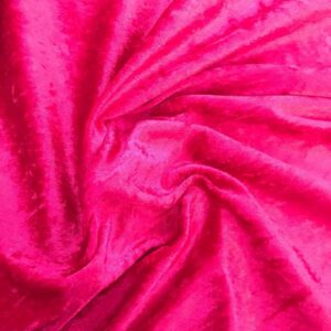 CRUSHED VELOUR - CERISE PINK