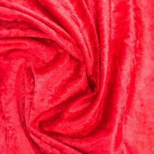 CRUSHED VELOUR - RED