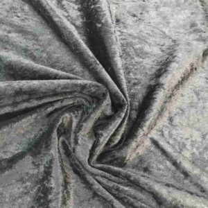 CRUSHED VELOUR - BLACK