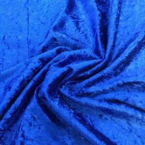 CRUSHED VELOUR - ROYAL BLUE