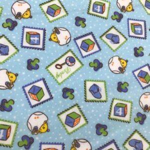 PACIFIER PRINTED FLANNEL