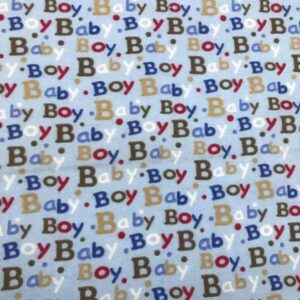 BABY BOY PRINTED FLANNEL