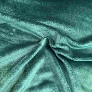 BOTTLE GREEN CORAL FLEECE FABRIC