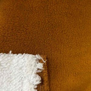 MUSTARD SHERPA BONDED FLEECE