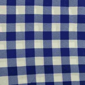 ROYAL BLUE CHECK MINI MATT PRINT