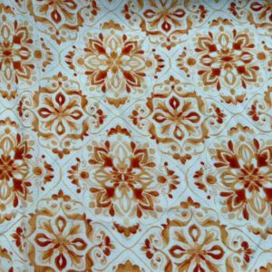 MUSTARD MEDALLION PRINTED VISCOSE