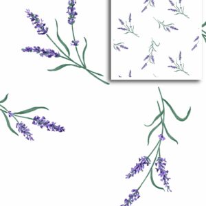 Simply Delicious Botanicals Cotton Fabric LAVENDER PRINT