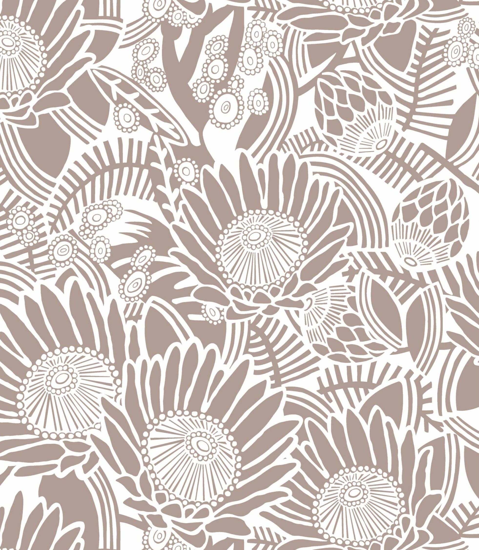 King Protea Stone Cape Flora Cotton Fabric Online