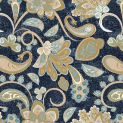 TEXTURED PAISLEY BLUE
